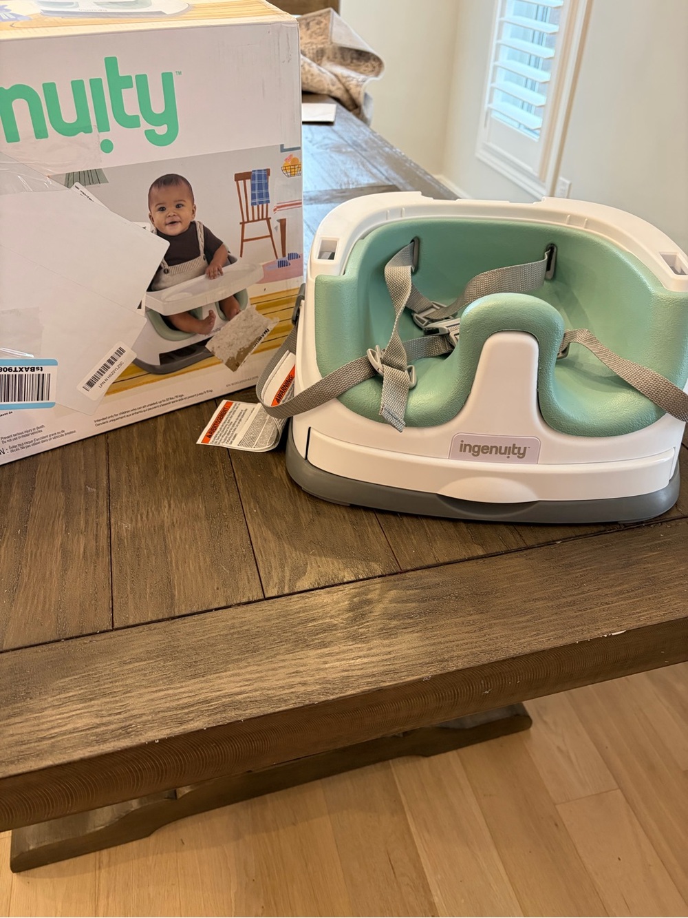 Ingenuity Kids Booster Seat Insert in Mint Green